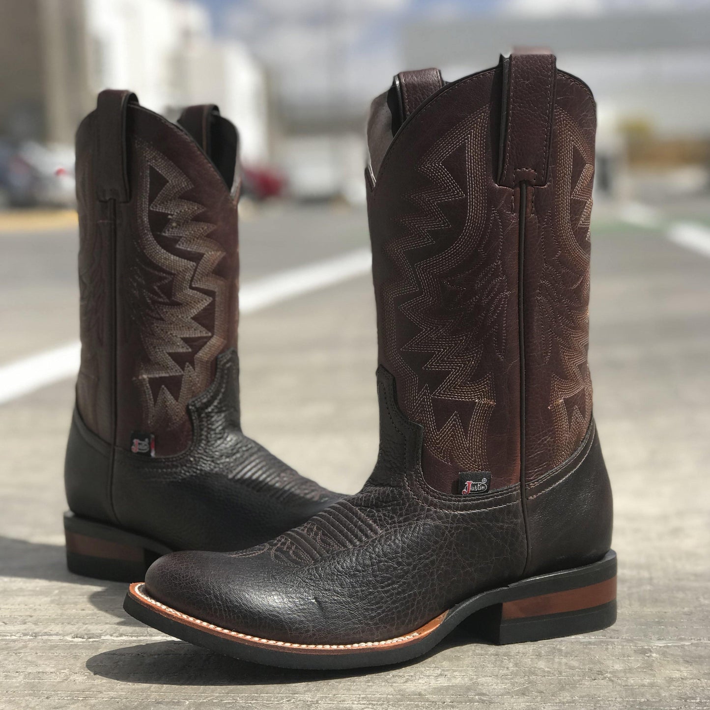 Botas Vaqueras TEMPLE CHERRY BOURBON - Justin Boots México